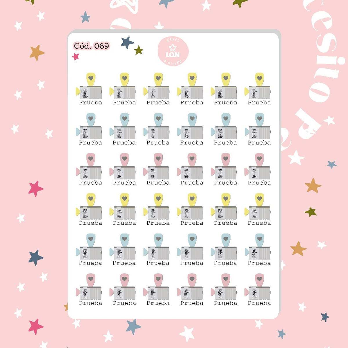 Sticker Prueba 069 estudiante docente profesores