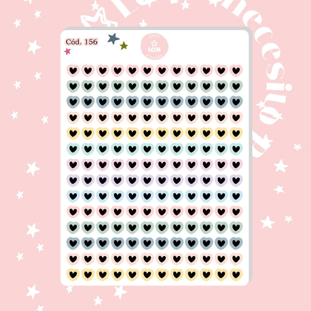 Sticker mini corazones 156