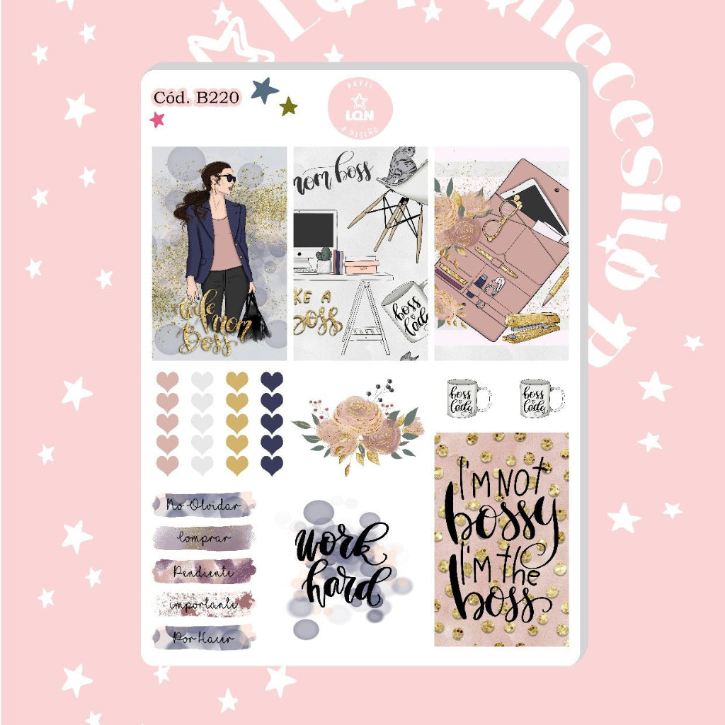 Sticker mom boss 220