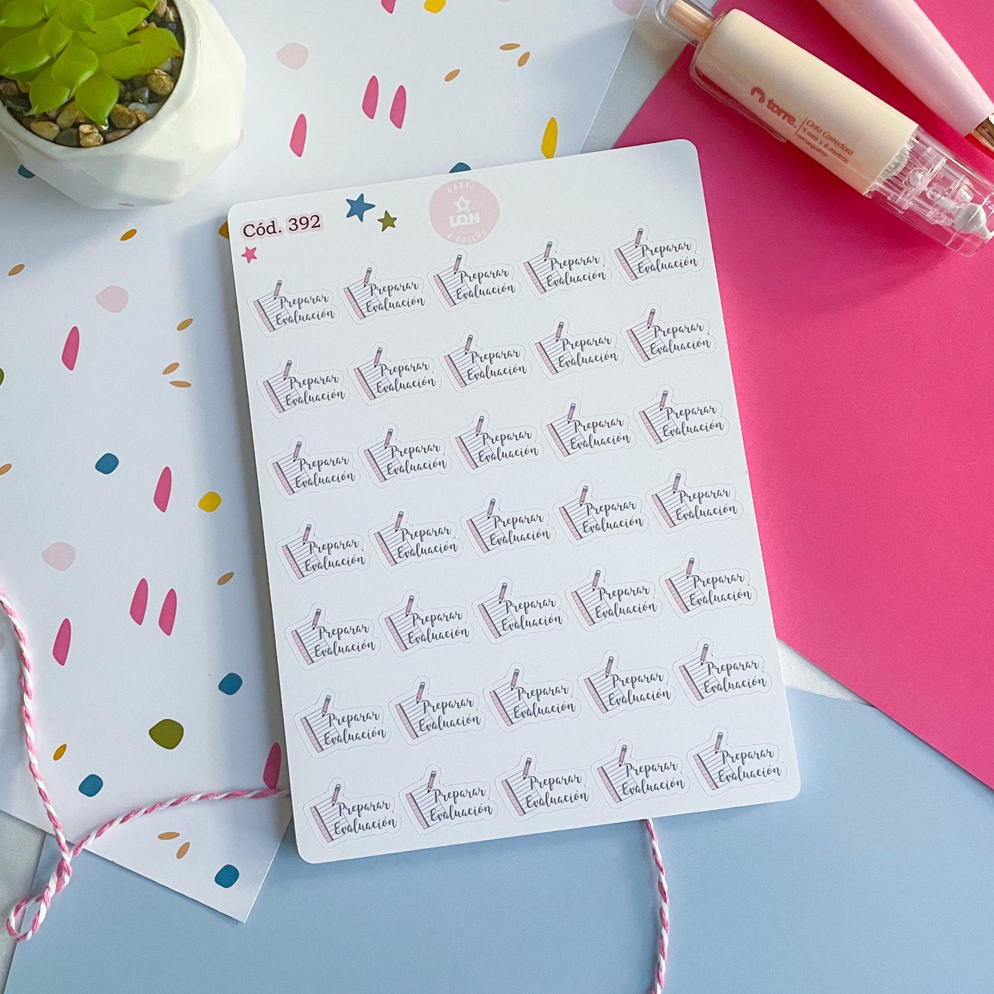 Sticker preparar evaluación (docente) 392