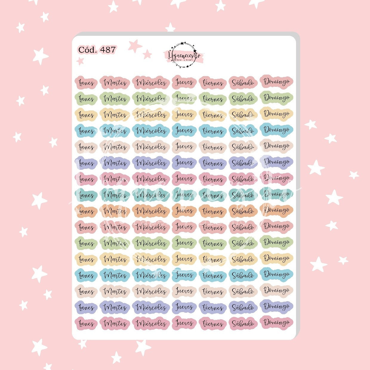 Sticker días de la semana 487
