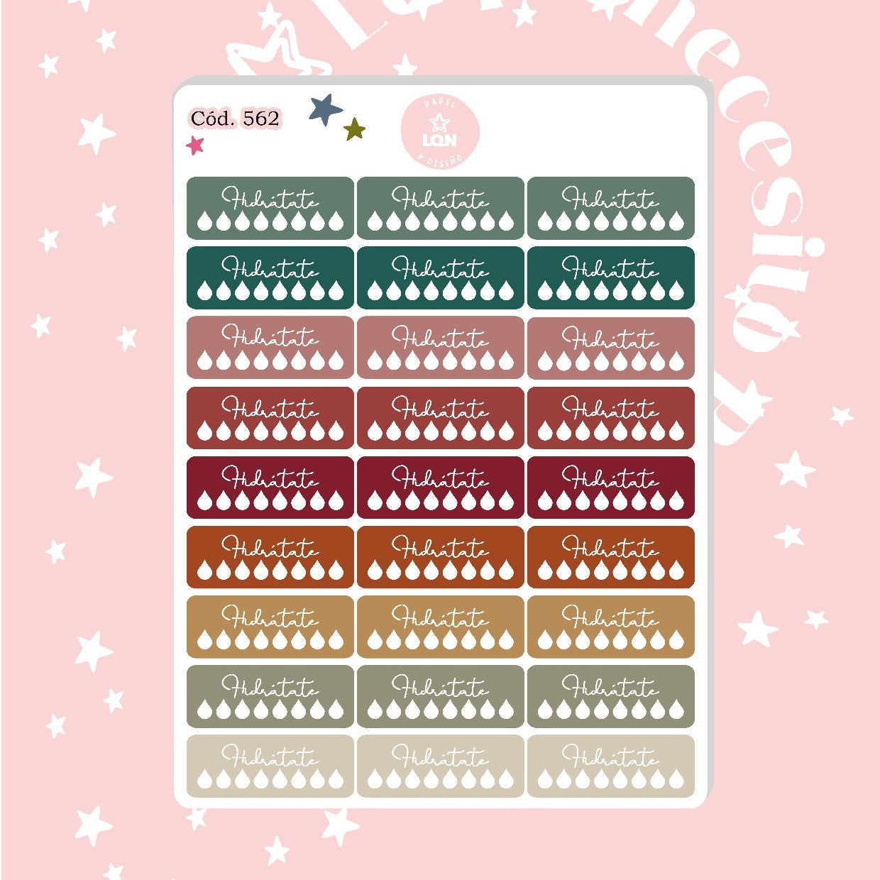Pack sticker Esenciales para tu planner Fall P01 562
