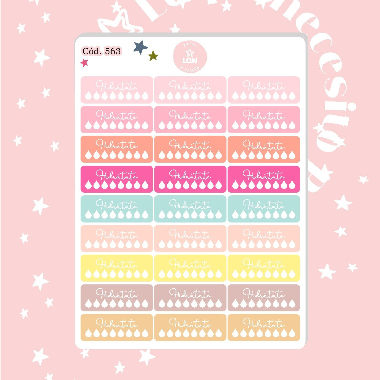Pack sticker Esenciales para tu planner wonderful P01 563