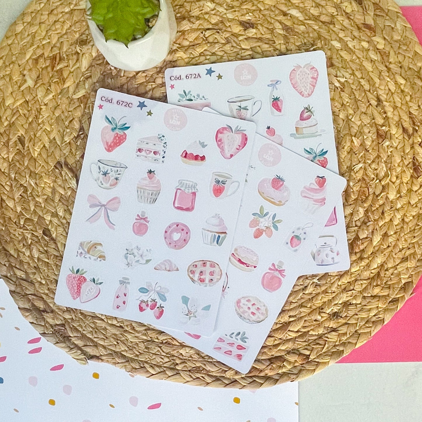 Sticker Frutillas y cocina 672