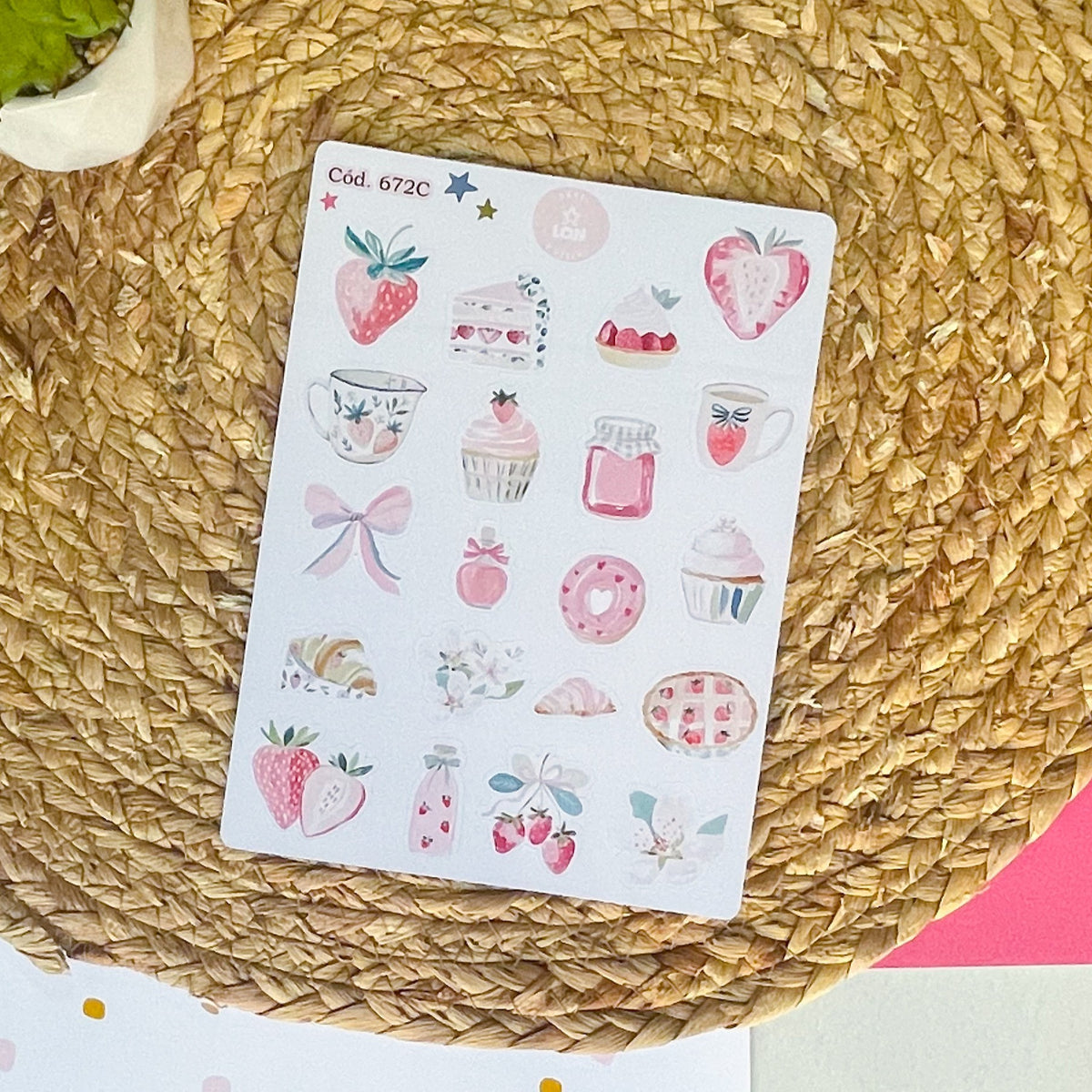 Sticker Frutillas y cocina 672