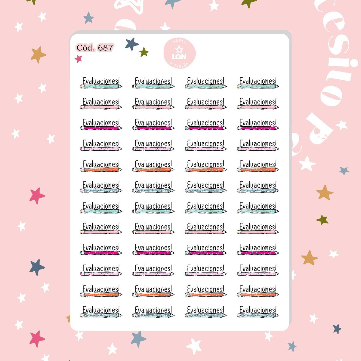 Sticker evaluaciones (docente) 687