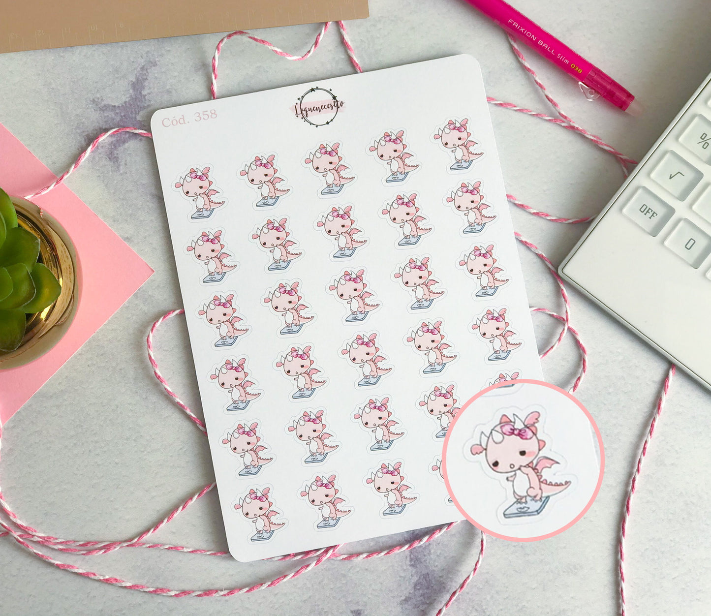 Sticker toca pesar 358