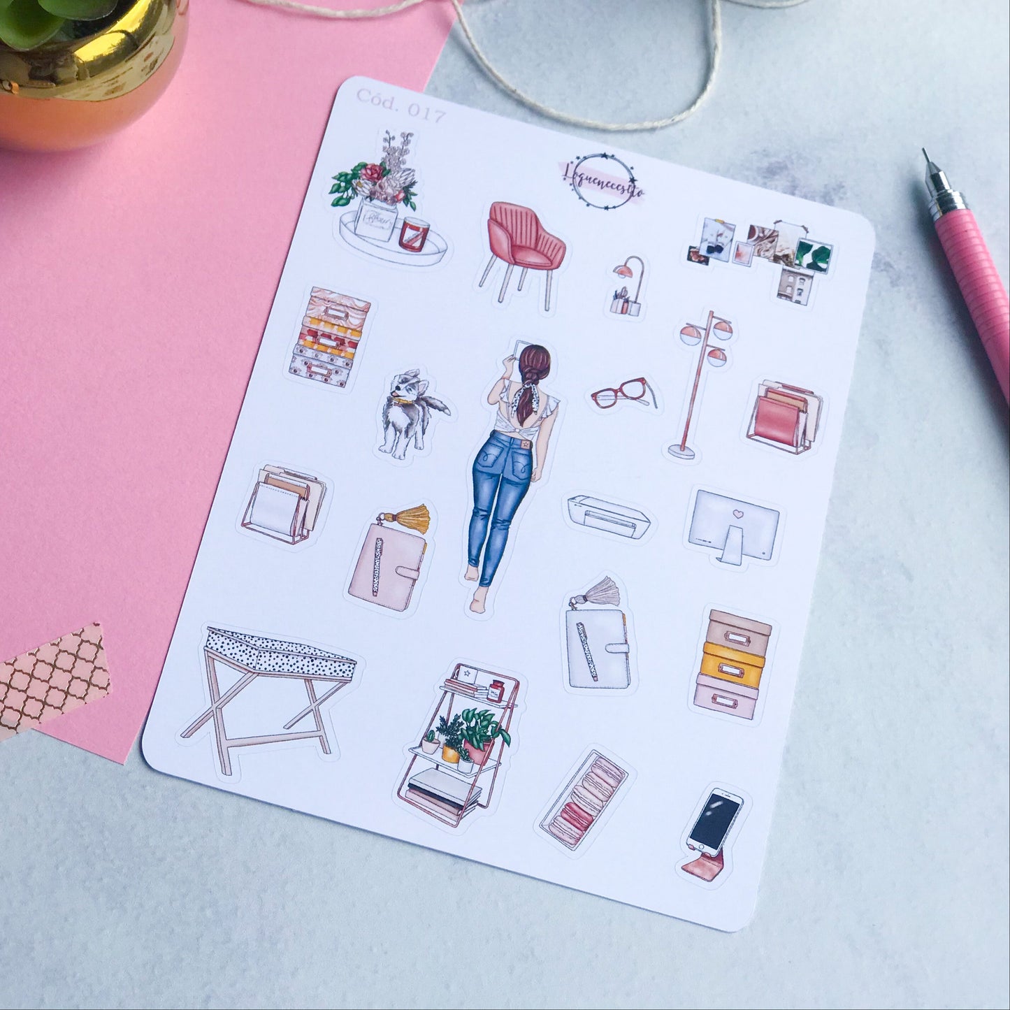 Sticker girls chicas 017