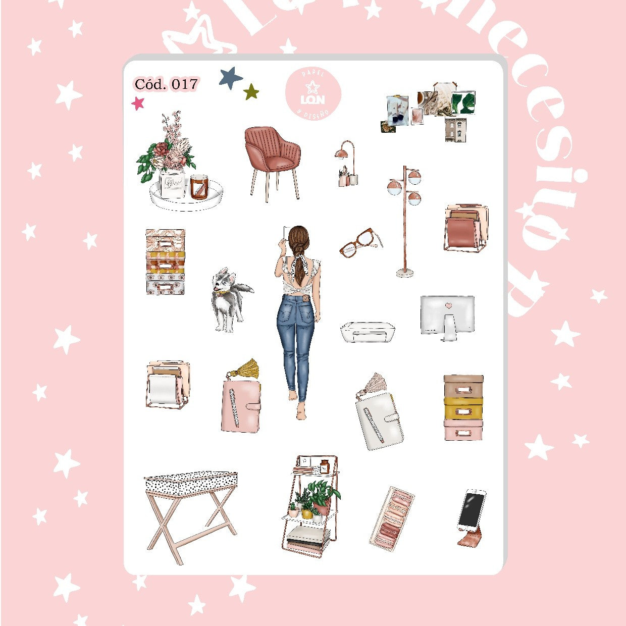 Sticker girls chicas 017