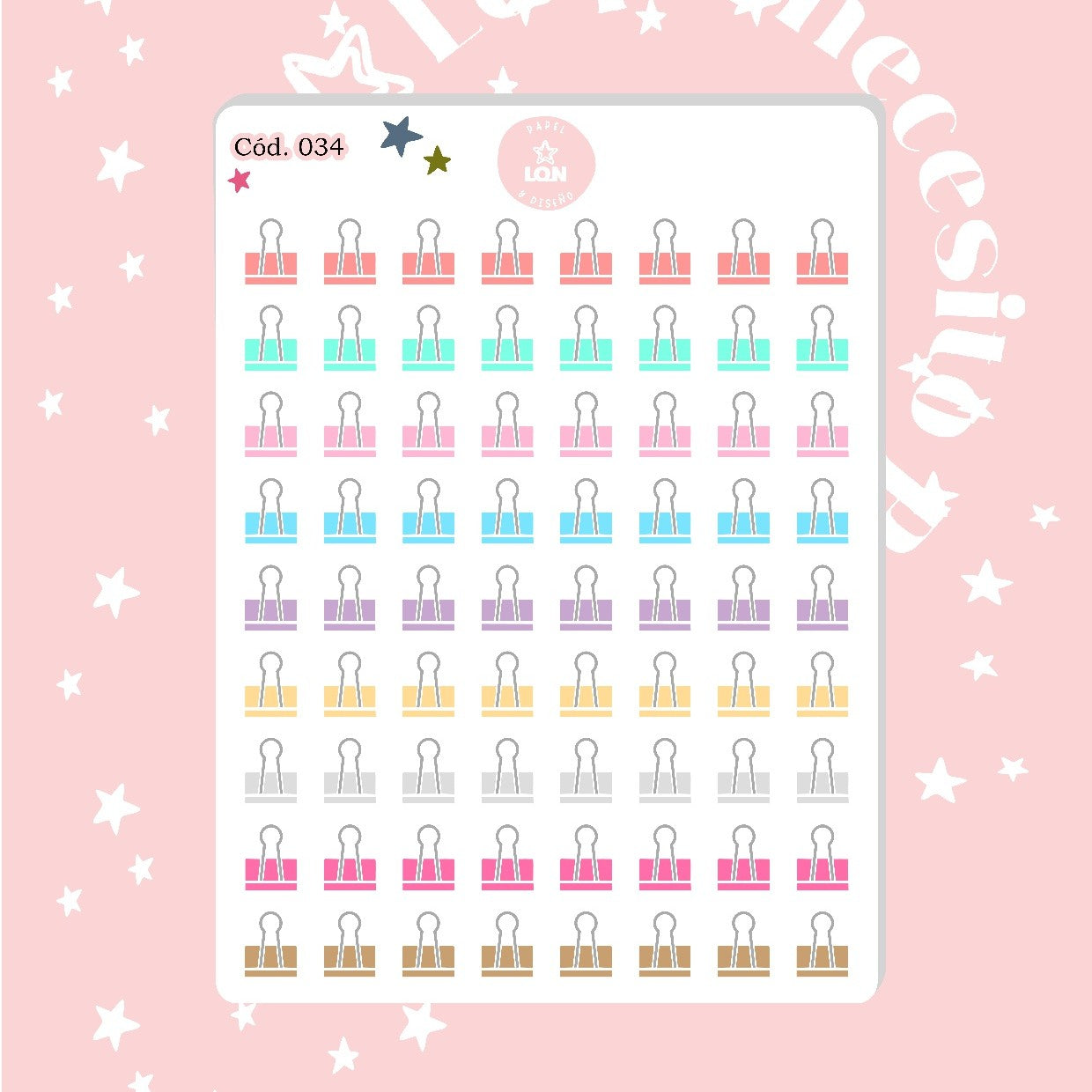 Sticker clip recordatorio 034