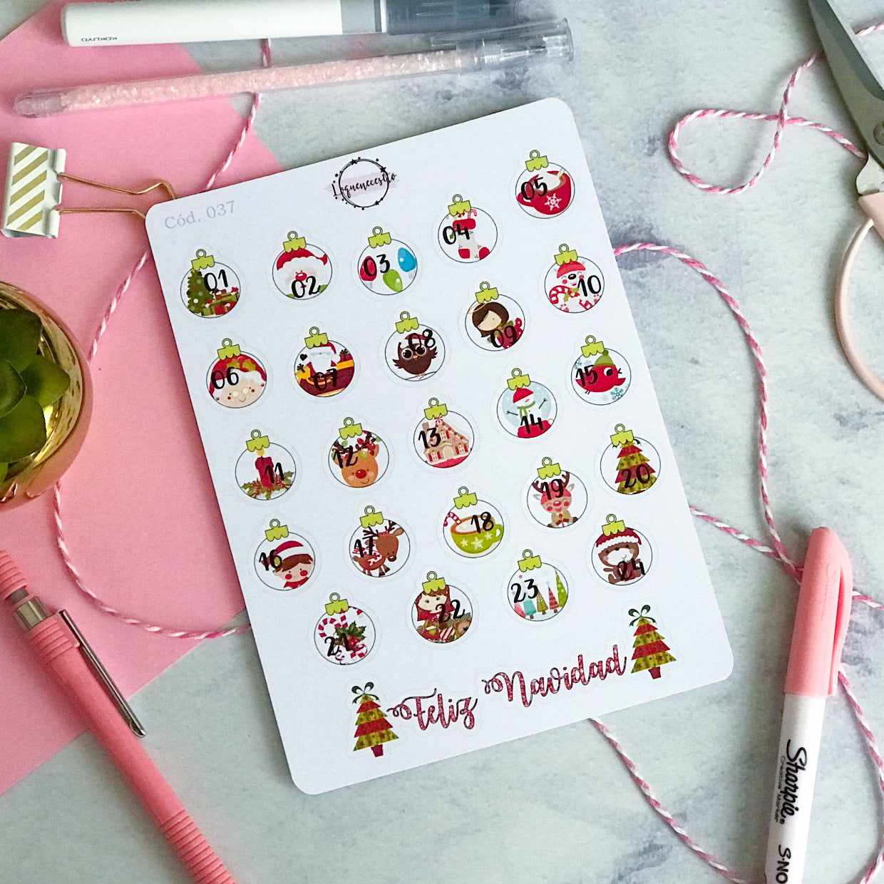 Sticker navidad 037