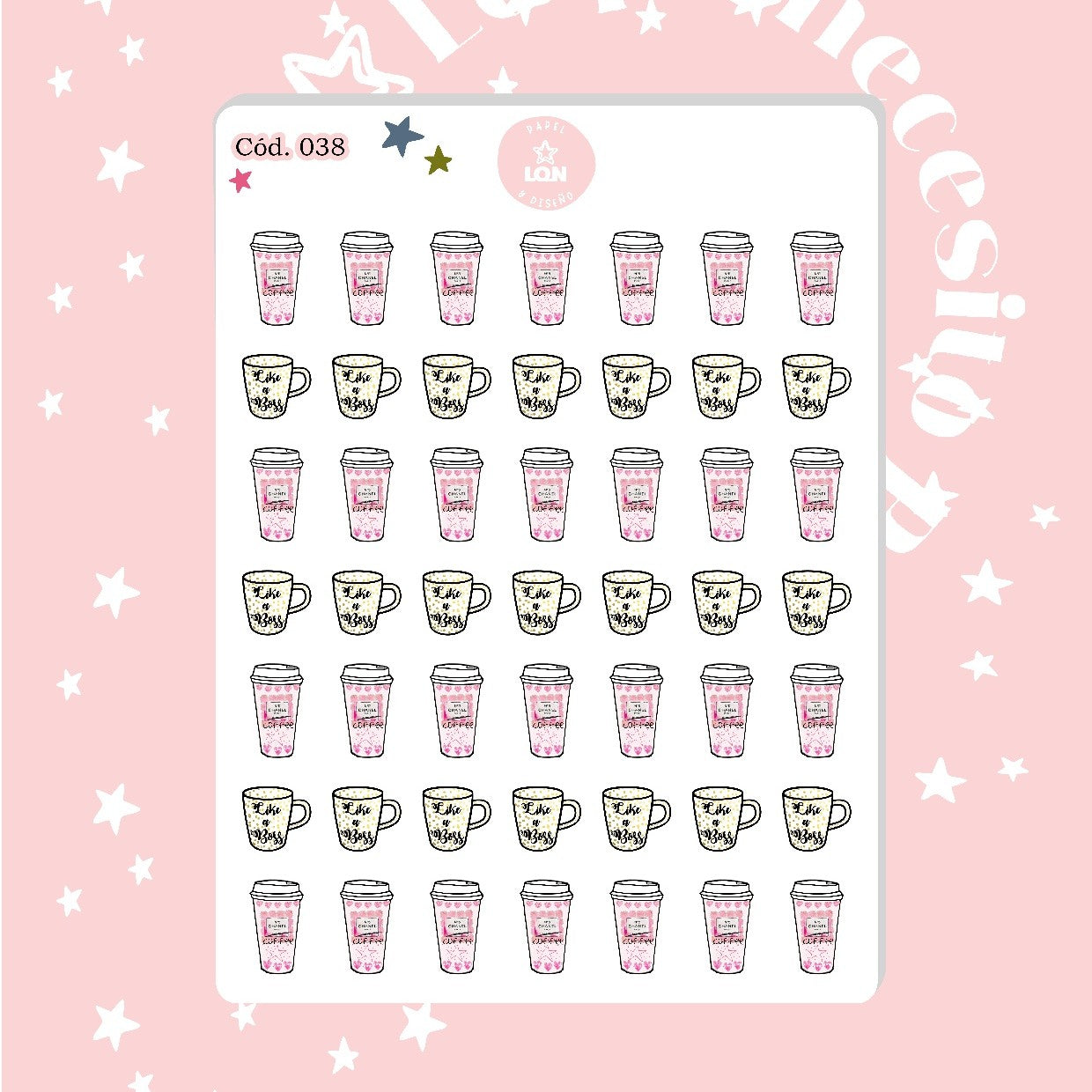 Sticker cafecito 038