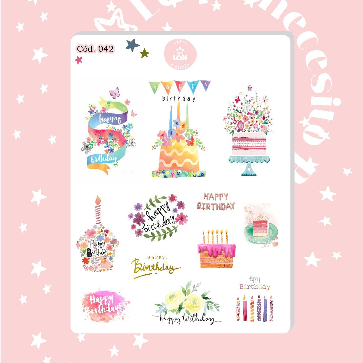 Sticker cumpleaños 042