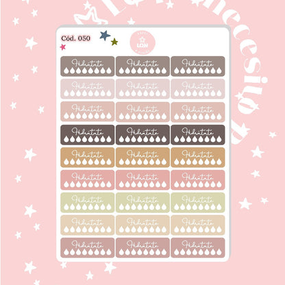 Pack sticker Esenciales para tu planner Ice cream P01 050