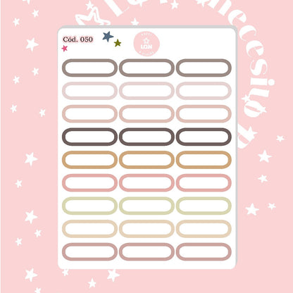 Pack sticker Esenciales para tu planner Ice cream P01 050
