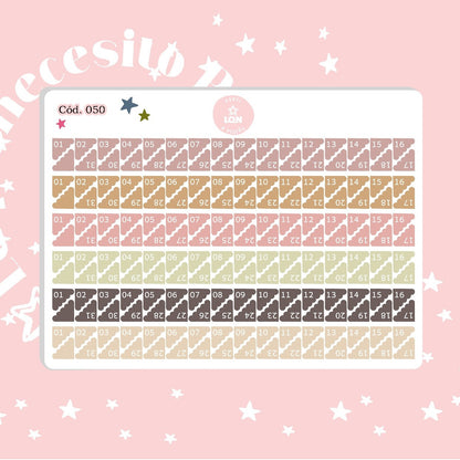 Pack sticker Esenciales para tu planner Ice cream P01 050