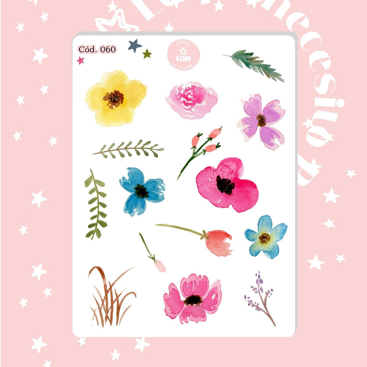 Sticker flores floral 060