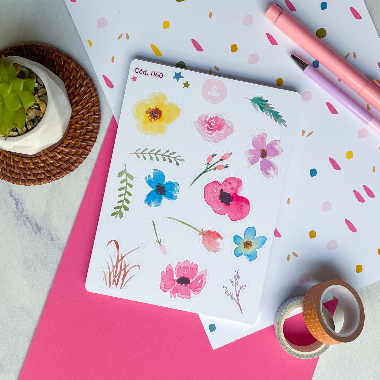 Sticker flores floral 060