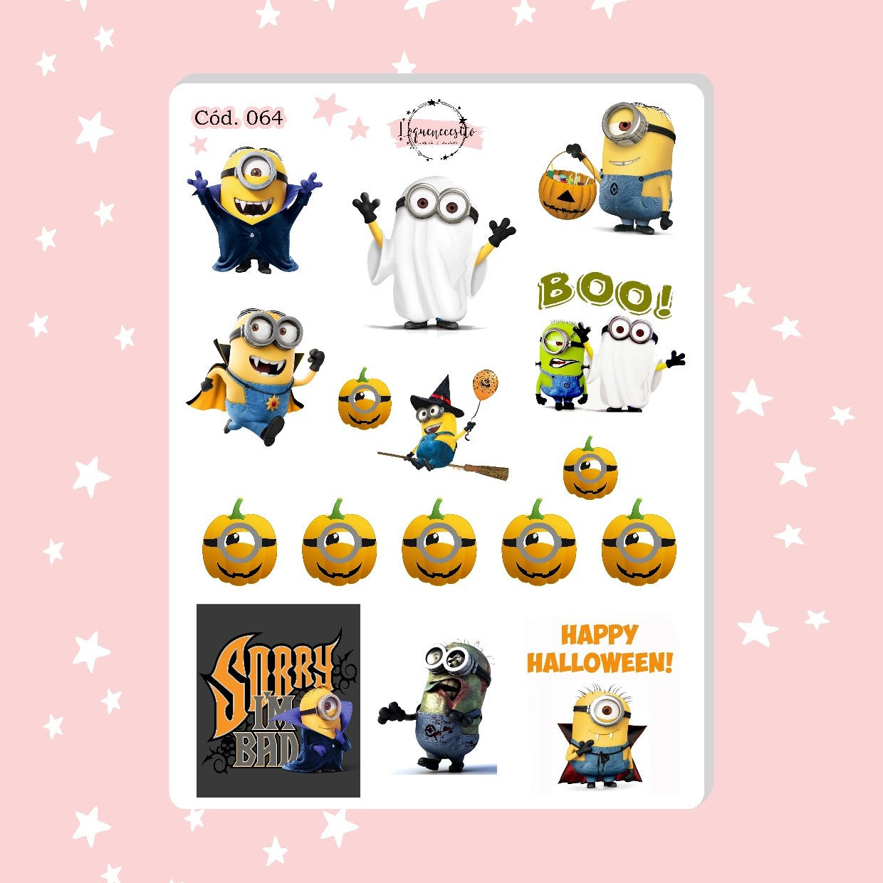 Stickers Minions Halloween 064