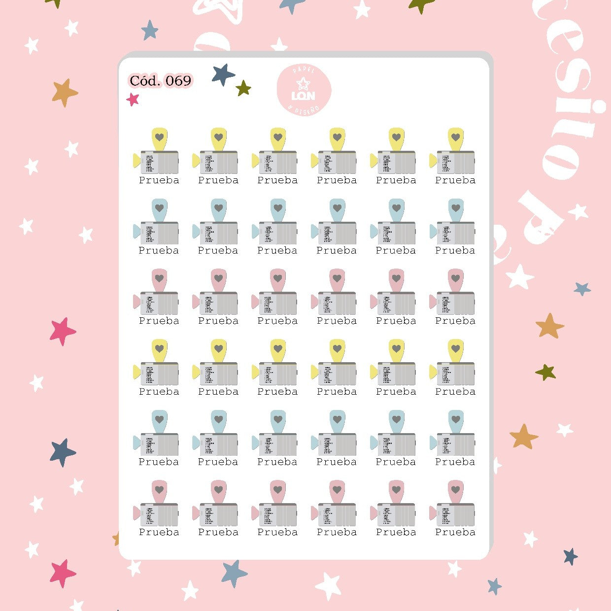 Sticker Prueba 069 estudiante docente profesores