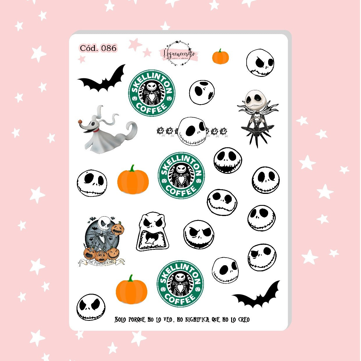 Stickers Jack Skellington Halloween 086