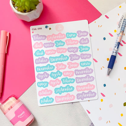 Sticker meses