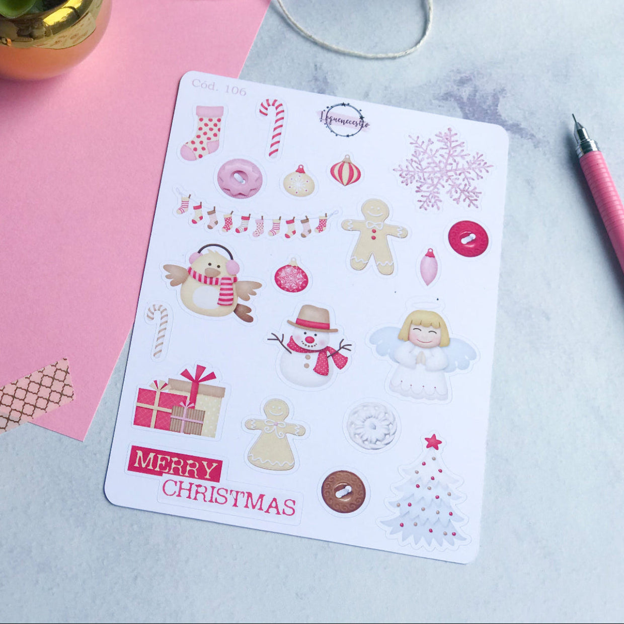 Sticker navidad 106