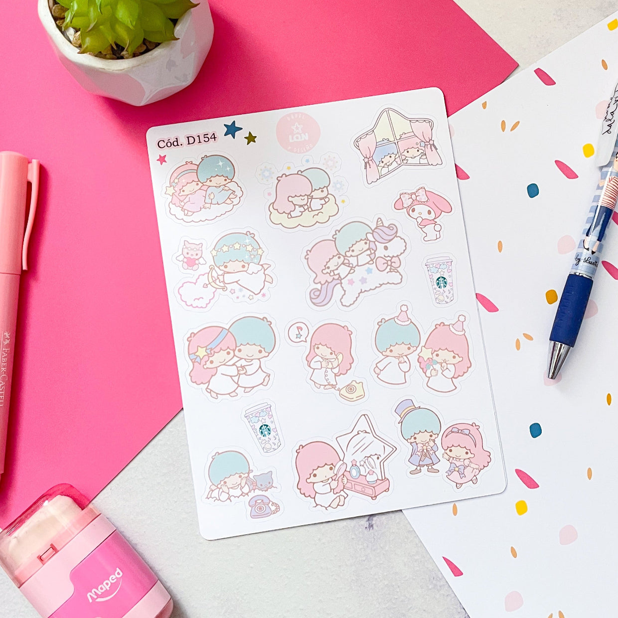 Sticker little twin stars 154