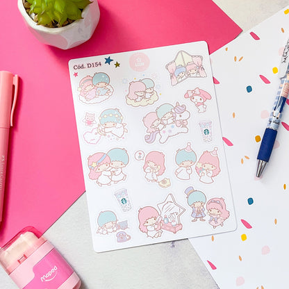 Sticker little twin stars 154