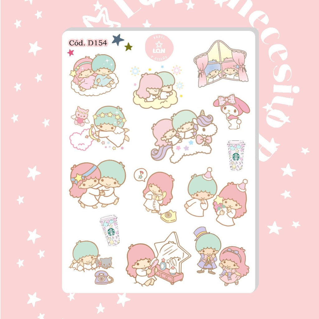 Sticker little twin stars 154