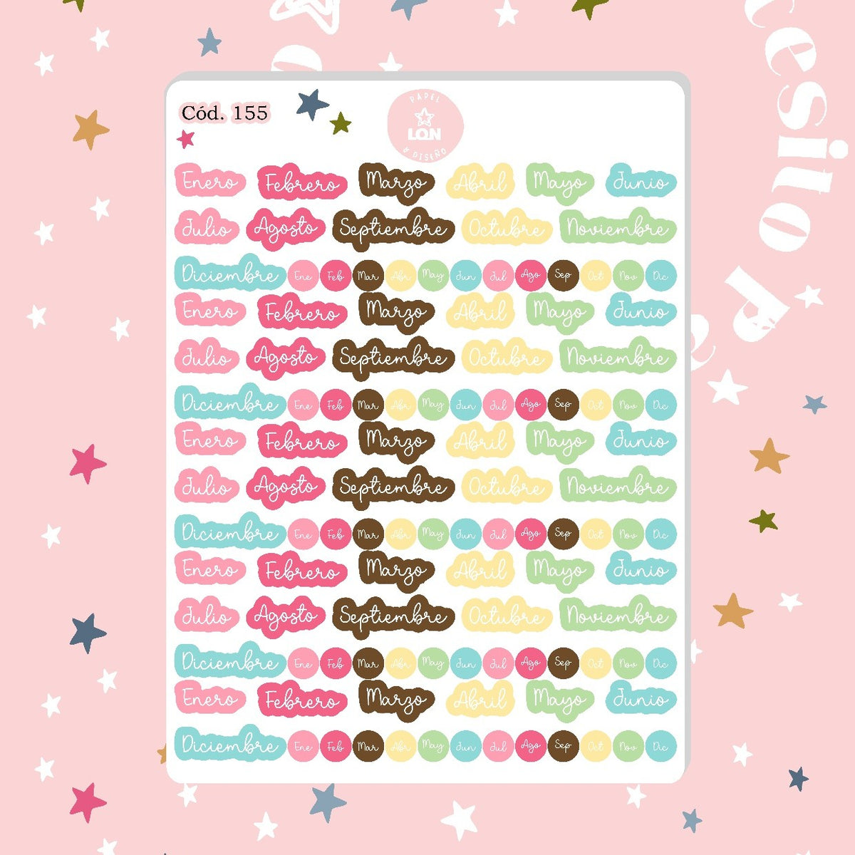 Sticker meses 155