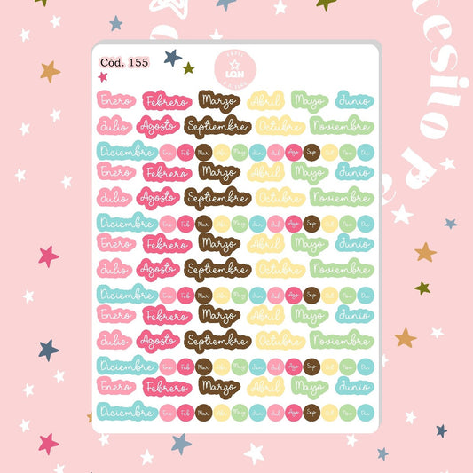 Sticker meses 155