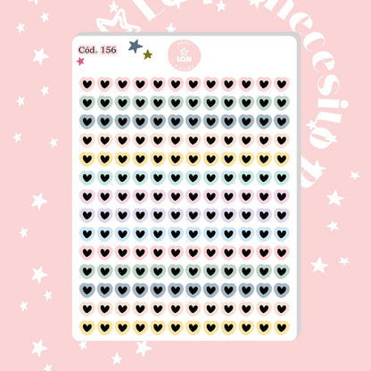Sticker mini corazones 156