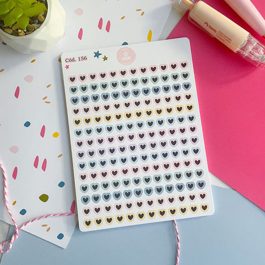Sticker mini corazones 156