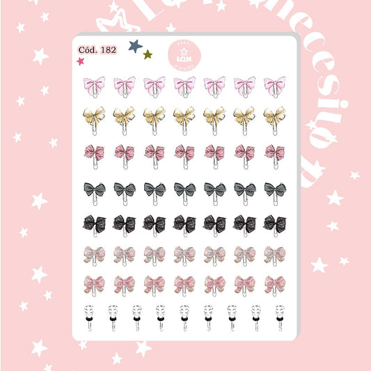 Sticker clips señaladores 182