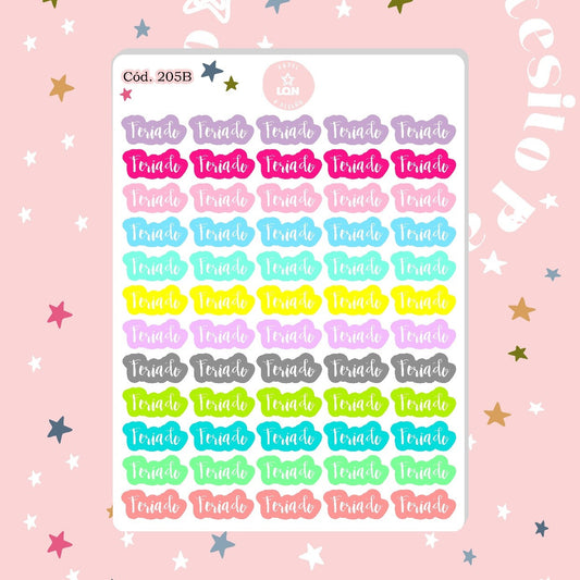 Sticker funcional feriados 205