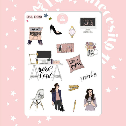 Sticker mom boss 220