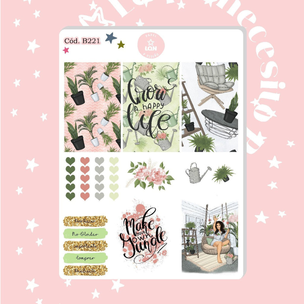 Sticker Amante de las plantas 221
