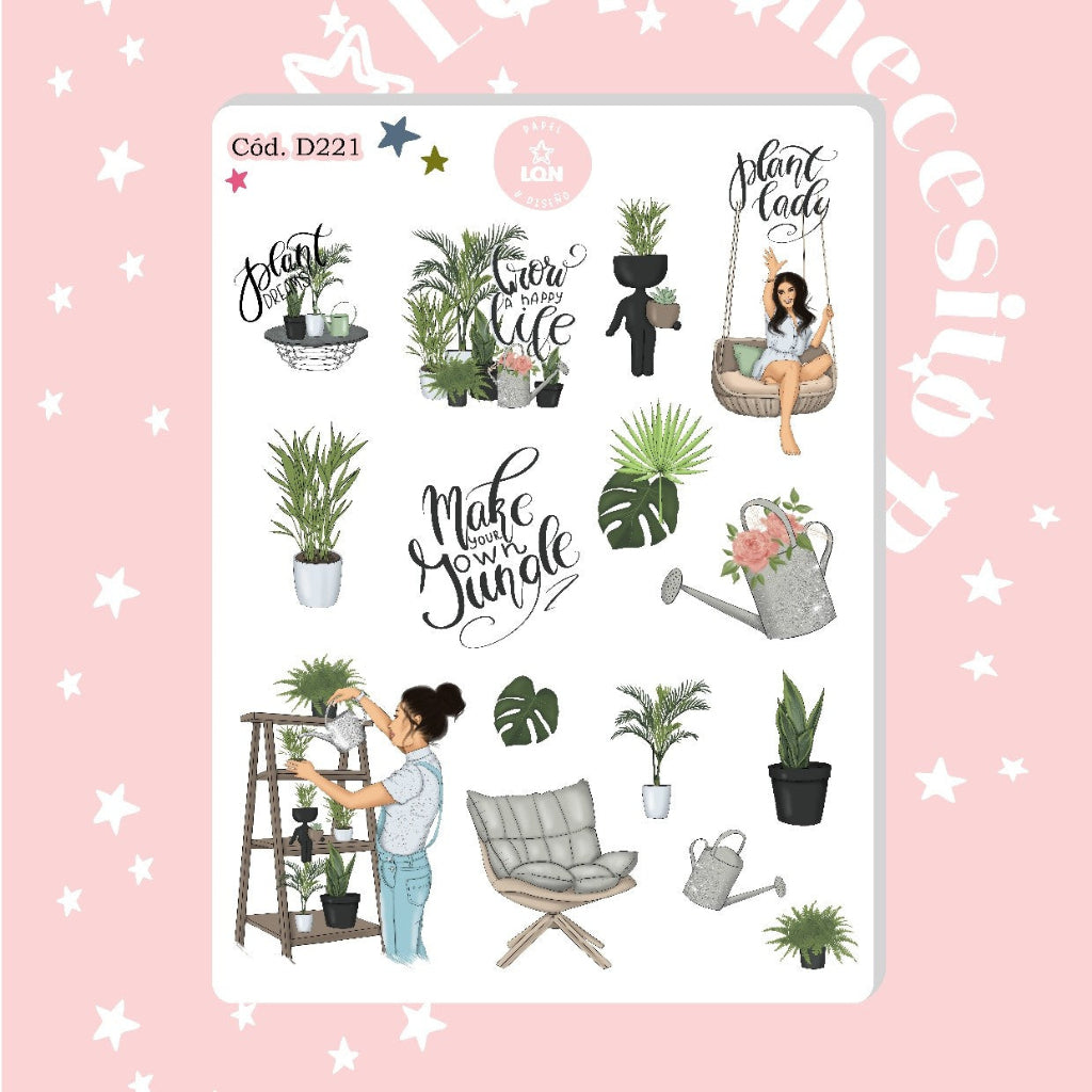 Sticker Amante de las plantas 221