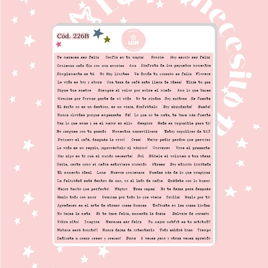 Stickers Frases 226