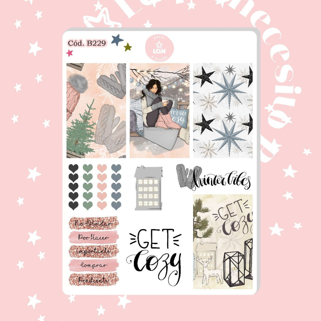 Stickers Navidad cozy 229