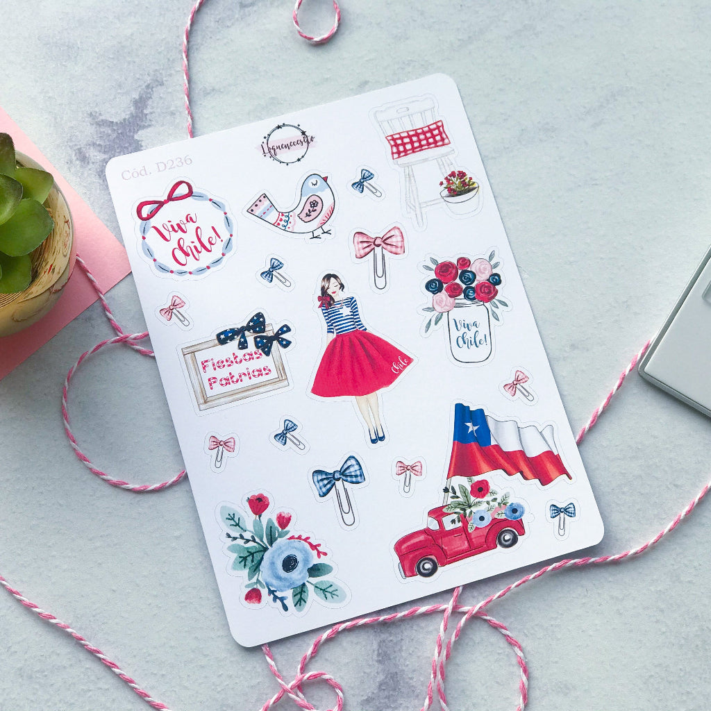 Sticker Fiestas patrias 236