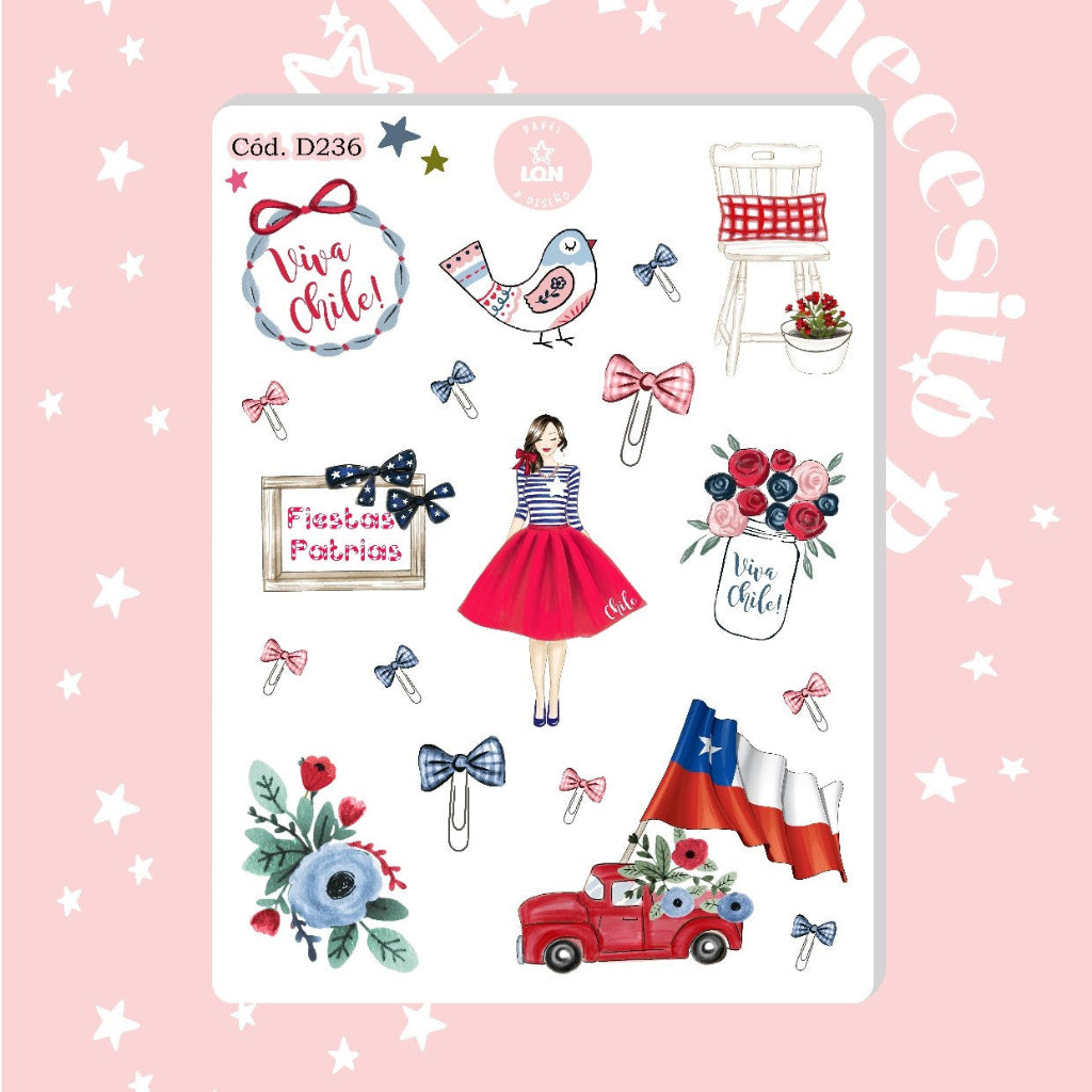 Sticker Fiestas patrias 236