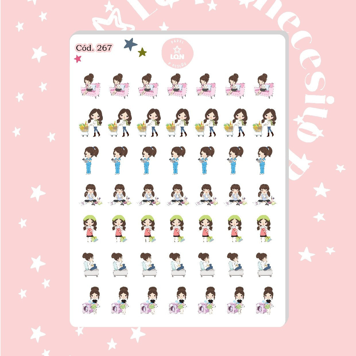 Sticker chicas funcionales 267