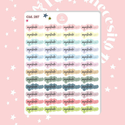 Sticker importante 287