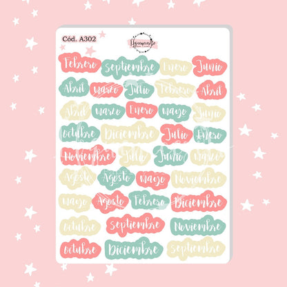 Sticker meses