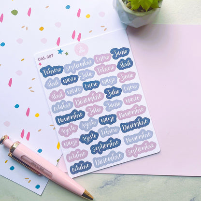 Sticker meses