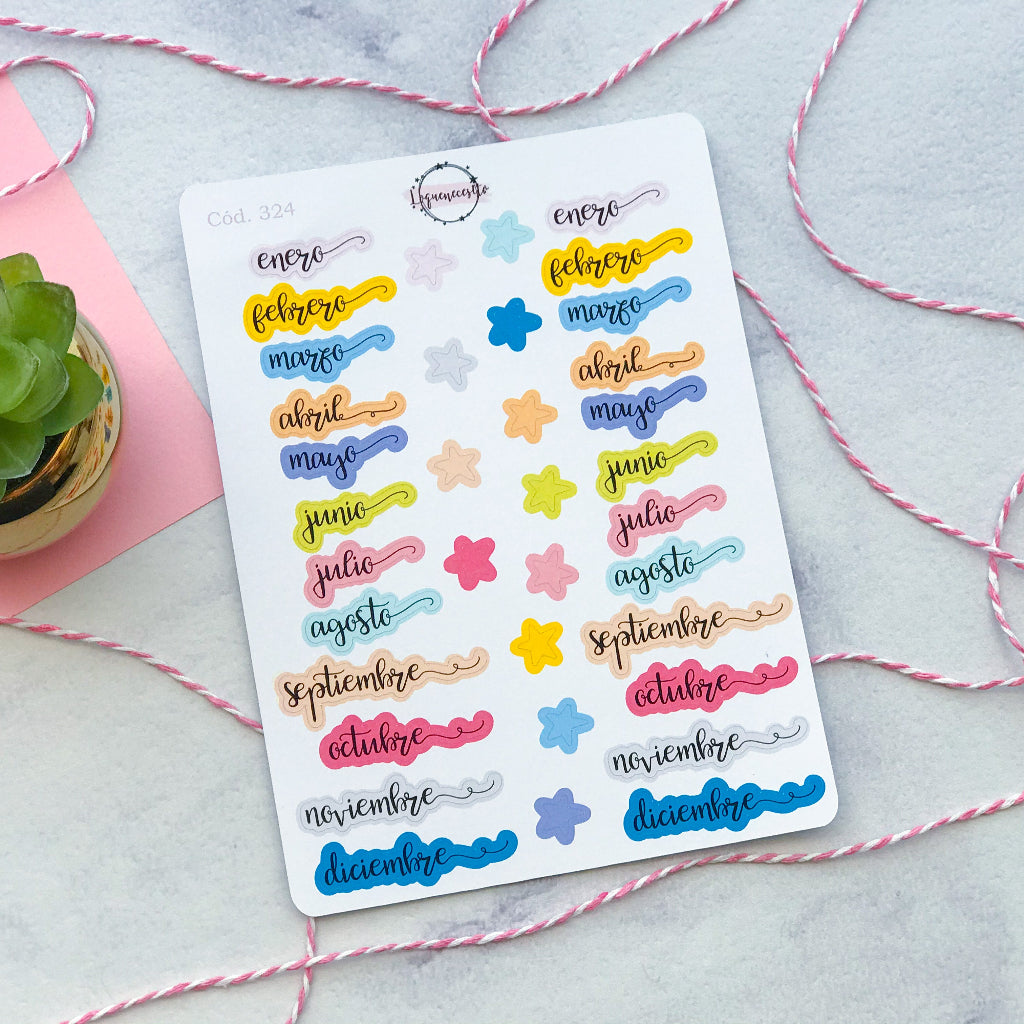 Sticker meses 324/351