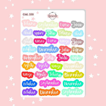 Sticker meses