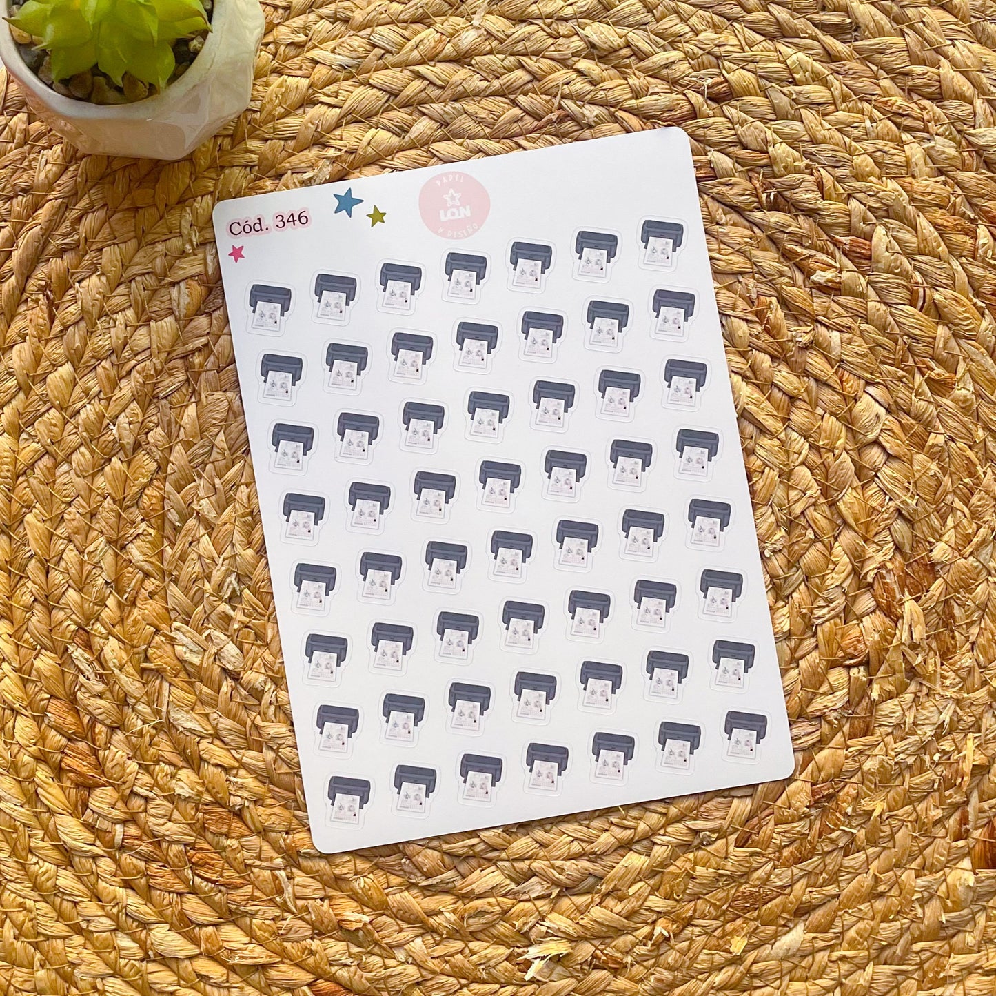 Sticker funcional imprimir 346